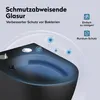 doporro Hänge-WC Spülrandlos Hänge-Toilette mit Tiefspüler Produktbild-Vorschau 6