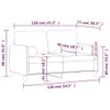 2-Sitzer-Sofa mit Zierkissen Blau 120 cm Samt Produktbild-Vorschau 6
