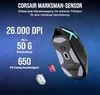 Corsair Kabellose Maus Schwarz 26000 DPI Produktbild-Vorschau 7