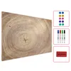 Metallische Magnettafel BAUMSTAMM NATUR BAUMKERN 90x60cm Produktbild-Vorschau 1