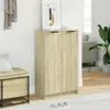 vidaXL Botník Sonoma dub 59x35x100,5 cm Materiál na báze Náhľad obrázku produktu 3