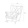 Idohome - Ohrensessel mit Hoker SCANDI im skandinavischen Produktbild-Vorschau 5