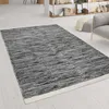 Tapis de salon en laine et coton, tissé à la main, brun et Voir les images du produit 5