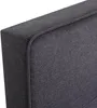 Close-up view of the dark gray fabric texture and stitching of a sofa or chair. Produktbild-Vorschau