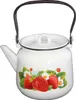 Erdbeeren Motiv Emaille Teekanne Kaffeekanne 3,5 Liter Produktbild-Vorschau 1
