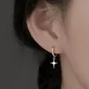 Paar Creolen Ohrschmuck Damenohrringe Kreuz Creole Produktbild-Vorschau 3