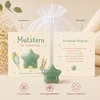 Geschenk zur Einschulung – Mutstern Aventurin mit Karte & Produktbild-Vorschau 2