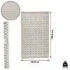 Teppich Outdoor 90x150 cm beige-weiß Bodenmatte Produktbild-Vorschau 2