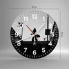 Wanduhr - Rund - Glasuhr - Schatten Fotografie Treppen - Produktbild-Vorschau 3
