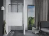 Mexen Apia Porte de douche pliante 115 cm, Rayures, Chrome Voir les images du produit 2