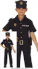 A child wearing a police uniform costume. Produktbild-Vorschau