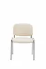 Sedia visitatore Ken C in Pelle finta crema Anteprima dell’immagine prodotto 2