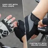 ROCKBROS Kurzfinger-Fahrradhandschuhe Atmungsaktiv Produktbild-Vorschau 4