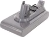 A gray Dyson vacuum cleaner battery pack is shown against a white background. Voir les images du produit