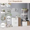 Set guardaroba Merax 5 pezzi con scarpiera e panca porta Anteprima dell’immagine prodotto 10