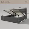 Stauraumbett Polsterbett Hydraulisch Doppelbett 140x200 cm, Produktbild-Vorschau 3