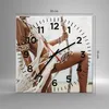Wanduhr - Quadrat - Glasuhr - Frau Freiheit Exotik - Produktbild-Vorschau 3