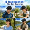 Solar Ventilator Cap USB aufladbar, kühlende Mesh Kappe mit Produktbild-Vorschau 7