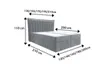 Bett Boxspringbett LUNA Topper Visco mit Bettkästen - Produktbild-Vorschau 2