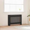 vidaXL Heizkörperverkleidung Schwarz 112x19x81,5 cm Produktbild-Vorschau 2
