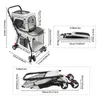 Hundebuggys 51*63*105cm Doppelter Haustierstroller Produktbild-Vorschau 6