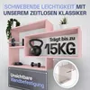 Wandregal Karo Schweberegal aus Holz Rosa Produktbild-Vorschau 4