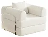 Slaapbank met chenillebekleding, 2-in-1 design, met Productafbeelding-voorbeeld 12