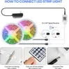 LED pásky světelný řetěz světelný pásek RGB LED světelné Náhled obrázku produktu 5