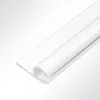 Lysel® Kederschiene Kederleiste Aluminium 0° weiß RAL 9016 Produktbild-Vorschau 1