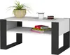 Akord Couchtisch Domi Weiß/Schwarz 92X53X45 Cm Produktbild-Vorschau 2