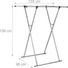 Portabiti estensibile Relaxdays, L x P x A: 139 x 135 x 95 Anteprima dell’immagine prodotto 4