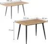 Jídelní stůl Vicco Beaver Dub Goldkraft/černá 120 x 80 cm Náhled obrázku produktu 3