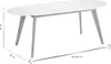 Miliboo - Tisch ausziehbar oval Weiß und helles Holz Produktbild-Vorschau 5