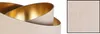 A close-up view of a gold-lined lampshade with a textured beige exterior. Produktbild-Vorschau
