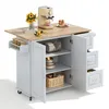 Isola da cucina mobile Merax con piano di lavoro Anteprima dell’immagine prodotto 13