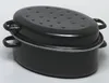 KARL KRÜGER Gänsebräter oval 7,5 l Ø38cm emailliert schwarz Produktbild-Vorschau 5