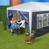 Relaxdays Seitenteile für Pavillon, 6er Set, 2x3m, Produktbild-Vorschau 2