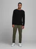 JACK & JONES slim fit trui katoen, O-hals, zwart Produktbild-Vorschau 2