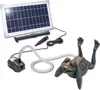 A solar-powered fountain pump with a frog-shaped water spout and a solar panel. Produktbild-Vorschau