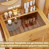 Tavolo da trucco COSTWAY in bambù, tavolo cosmetico con Anteprima dell’immagine prodotto 5