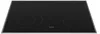 A black glass ceramic hob with four cooking zones and control buttons at the bottom. Produktbild-Vorschau