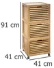 Rollcontainer mit 3 Bambus-Schubladen Produktbild-Vorschau 10