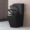 doporro Stand-WC mit Spülkasten komplett schwarz matt inkl. Produktbild-Vorschau 3