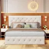 ProximaX 140x200cm Beige Polsterbett mit Lattenrost, Produktbild-Vorschau 2