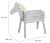 roba Outdoorspielpferd - Massivholz grau - Voltigierpferd Produktbild-Vorschau 5