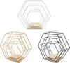 Hexagon nástěnné police – sada polic pro montáž na zeď – 3 Náhled obrázku produktu 4