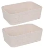 Körbe aus Kunststoff, 19 x 13,5 x 6 cm, 2er-Set Produktbild-Vorschau 2