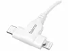 Hama Câble de charge USB-C 2in1 1.5m ws (blanc) Voir les images du produit 5