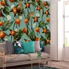 Vlies Fototapete - Orange grove - plant motif with fruit Produktbild-Vorschau 2