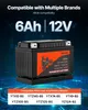 VEVOR Motorradbatterie, 12 Volt 6 Ah, LiFePO4 Lithium Produktbild-Vorschau 2